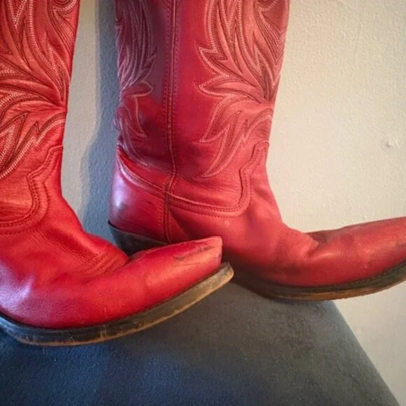 Durango Women's Red Western Boot - Women's Size 8 ; Men's Size 6 1/2 - Picture 4 of 7